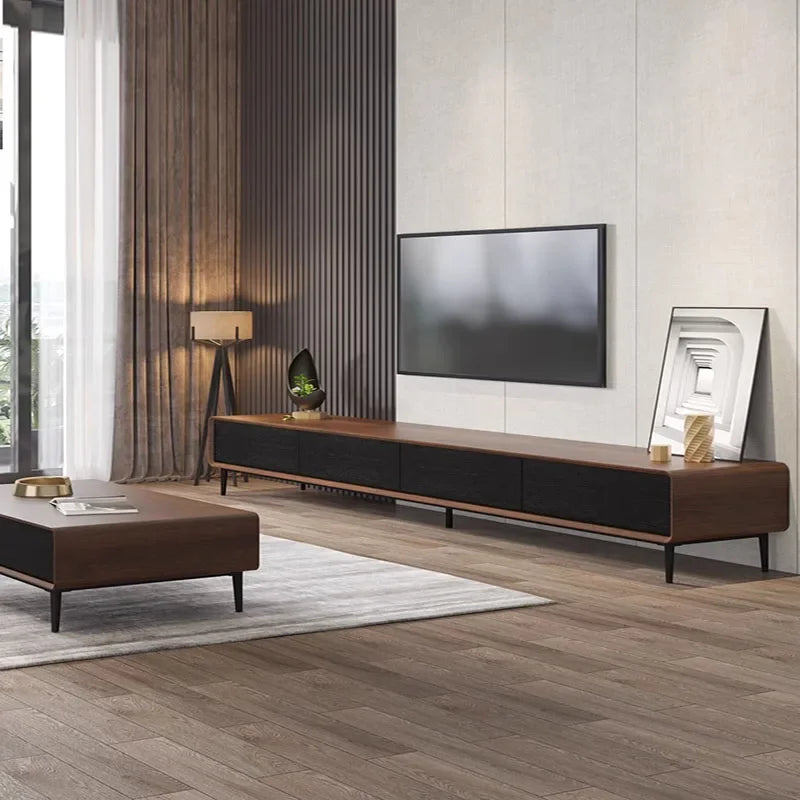 Floating Tv Unit Living Room Decoration White Cabinet Wooden Stand Mobile Furniture Farmhouse Console Modern Salon Pedestal Gold