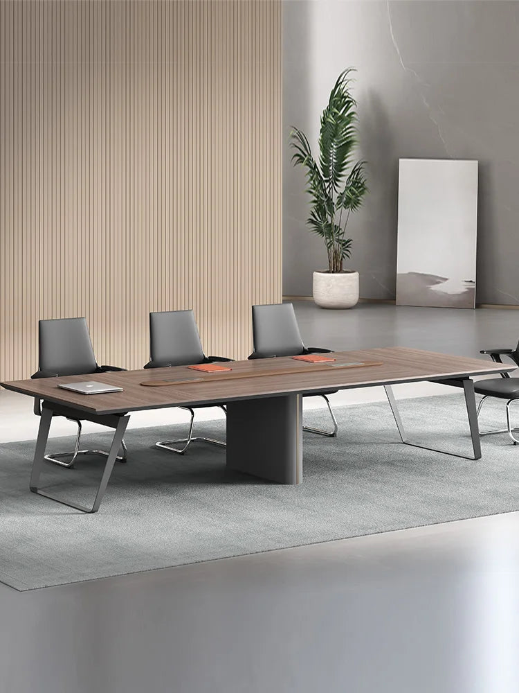 Conference table Long table Simple modern meeting room table large reception training long desk chair combination