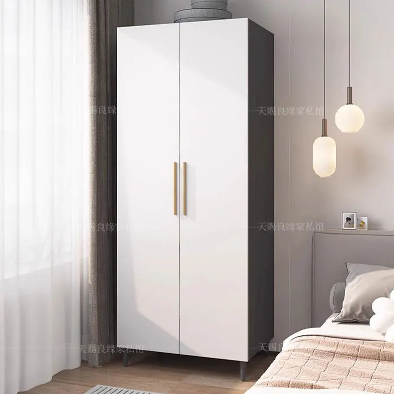 Nordic Storage Wardrobes Luxury Doors Modern Living Room Closet Wardrobe Cabinet Shelves Rangement Chambre Bedroom Furniture