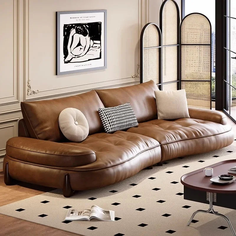L Shape Leather Lazy Living Room Sofas Bed Sectional Sofa Modern Luxury Living Room Sofa Corner Bubble Cama Patio Furniture