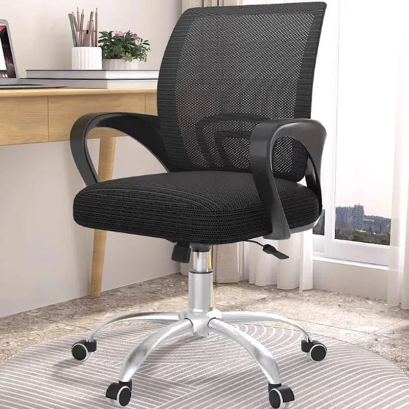 Nordic adjustable executive office chair: modern, mobile, with backrest