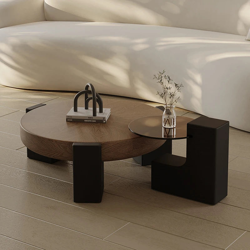 Italian Type Minimalism Coffee Table Designers Nordic Luxury Wooden Coffee Table Tea Sofa Side Home Furniture Stolik Kawowy FYCT