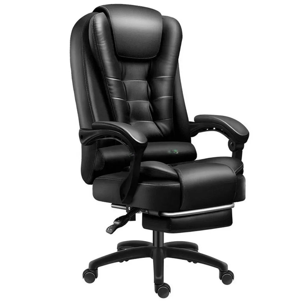 Rotatable Massage Office Chair High Back Latex Cushion 7 O&