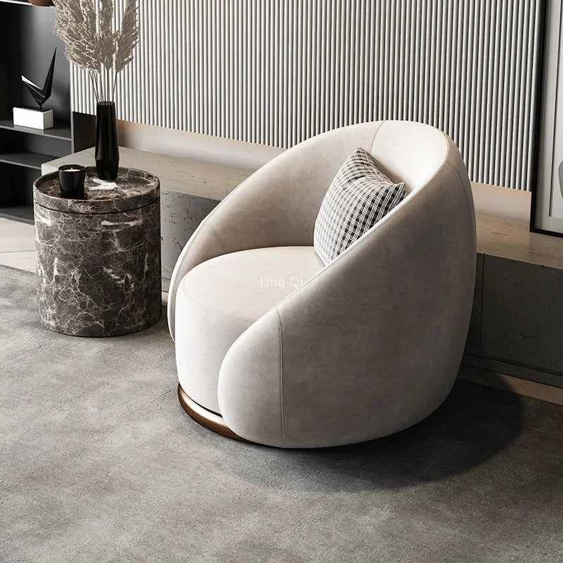 Nordic Modern Living Room Chair Portable Ergonomic Unique Mobile Cute Chairs Luxury Fashion  Indoor Furniture