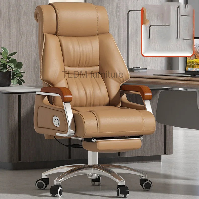 Leather Boss Chair - Comfortable and Durable