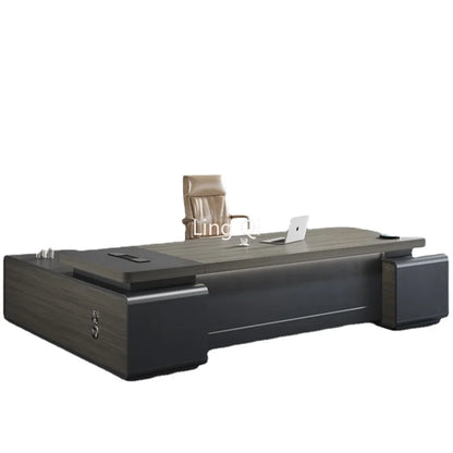 Writing Drawers Office Desk Supplies Executive Organizers Retro Computer Desks Black Monitor Mesa De Escritorio Modern Furniture