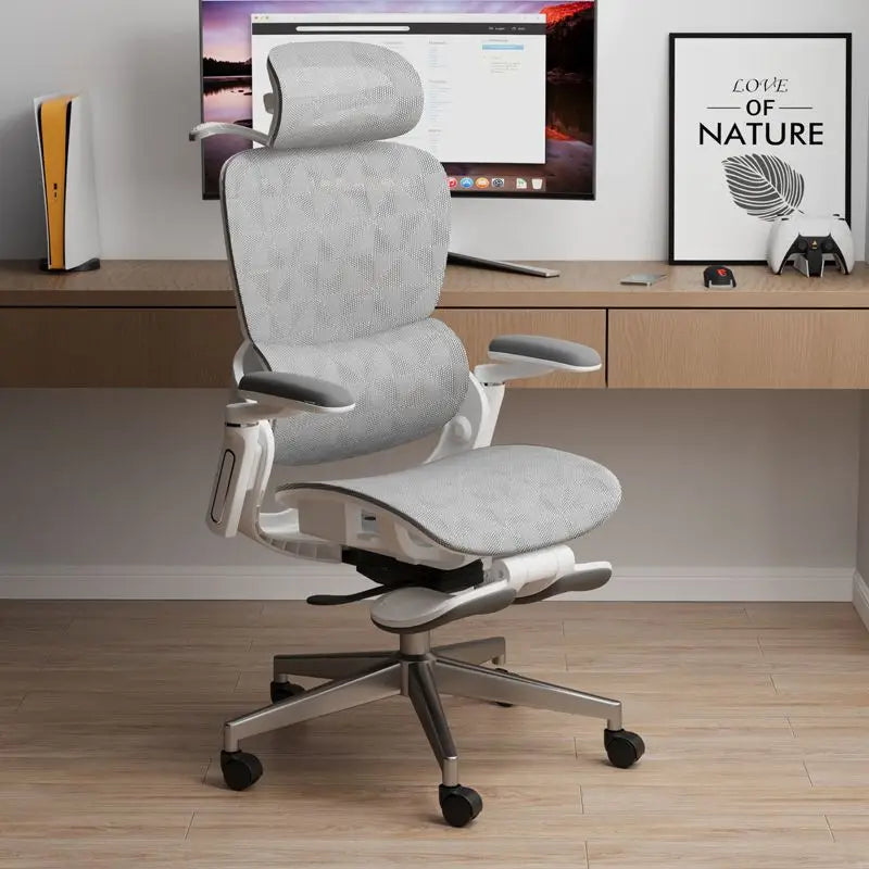 Luxury Gaming Chair with Reclining Backrest