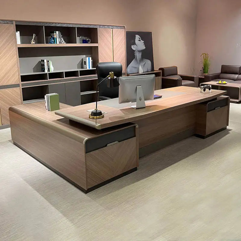Office Table Furniture Large Executive Computer Desk Luxury Home OfficeWriting Table Ceo Desk