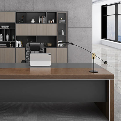 Executive office work desk. Luxury gaming and office furniture.