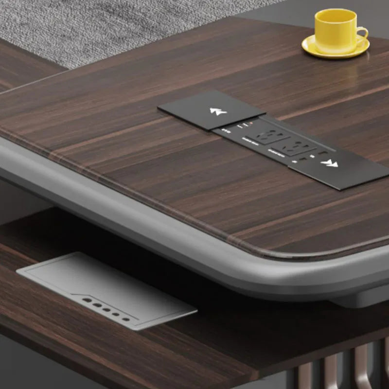 Office simple L-shaped executive table