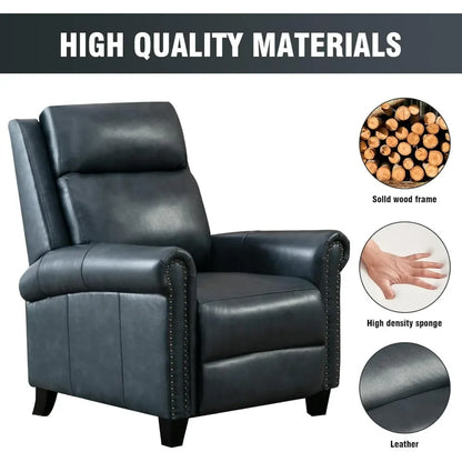 Modern leather filled seats, adjustable single sofa,home theater with backrest and footrest, lounge chair in bedroom, club chair
