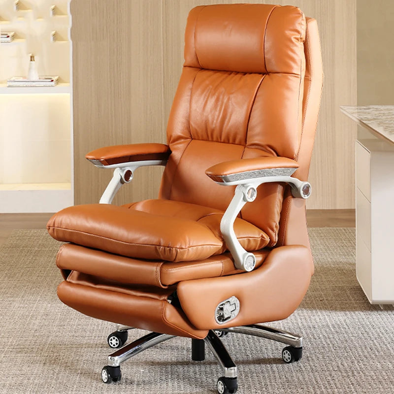 Massage Executive Office Chair Armpad Leather Designer Mobile Chair Ergonomic Modern Luxury Sillas De Oficina Salon Furniture
