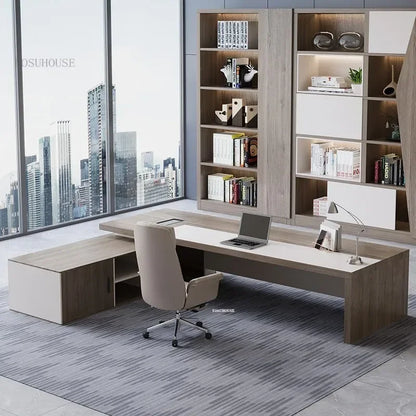 Minimalist Boss Single Desk Office Furniture Nordic Computer Desks Office Manager Table  Desk and Chair Set T T u