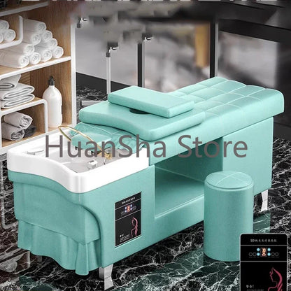 Hairstyle Beauty Shampoo Chair Water Therapy Headspa Shampoo Chair Wash Hair Stylist Chaise Coiffure Salon Furniture LJ50SC