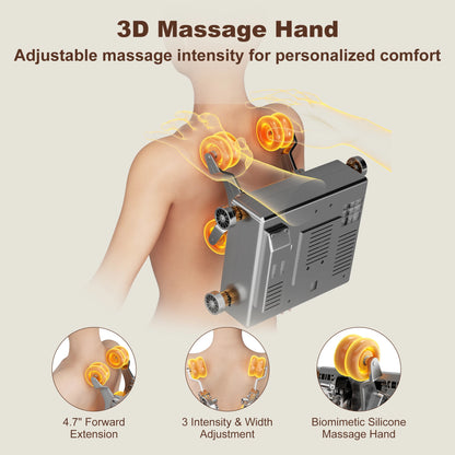 Full Body Zero Gravity Massage Chair with AI Voice Control Full Body Airbags SL Track Bluetooth Foot Rollers Massage Bluetooth