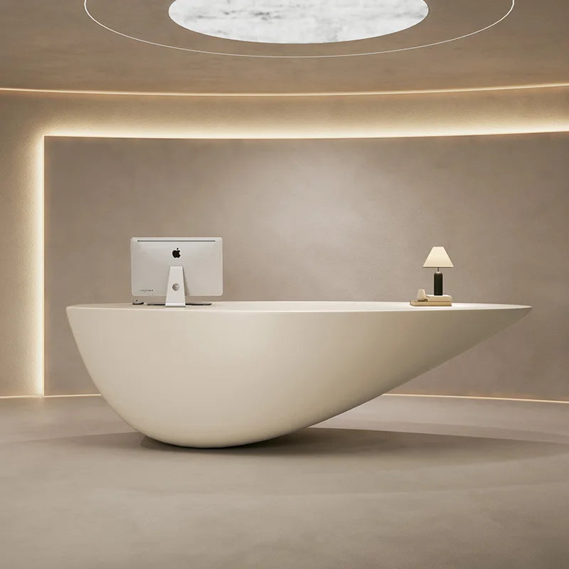 Shop Counter Desk Luxury Receiption Clothing Store Display Table Reception Long Bank Exhibitor Furniture Empfangstheke Office