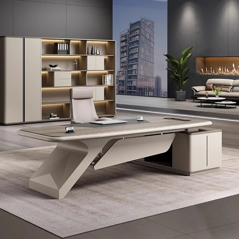 Modern L-Shaped Office Desk