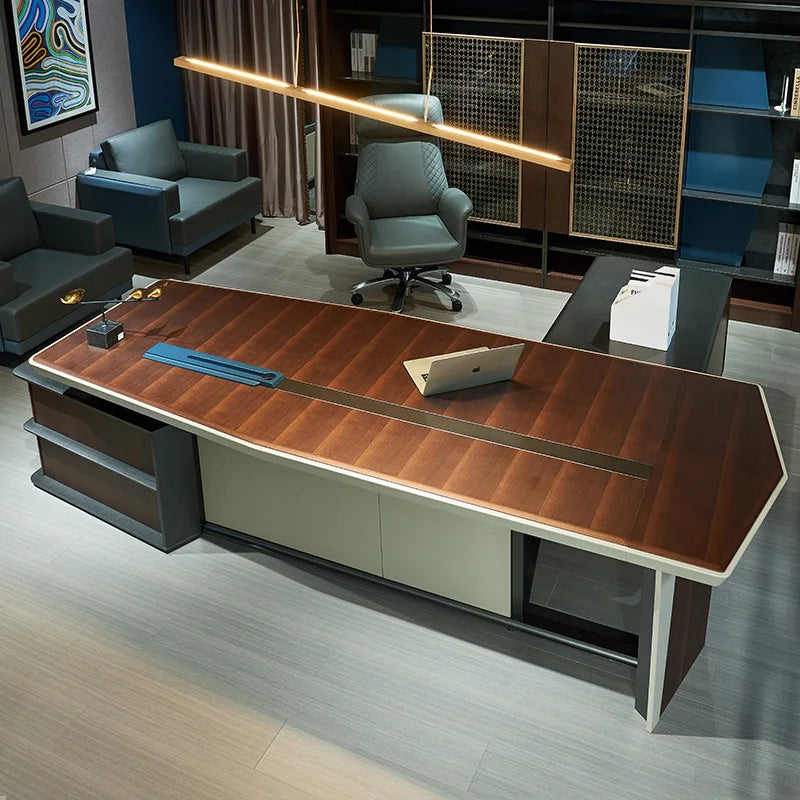 Luxury Boss Table Chairman Commercial Luxury President Platform