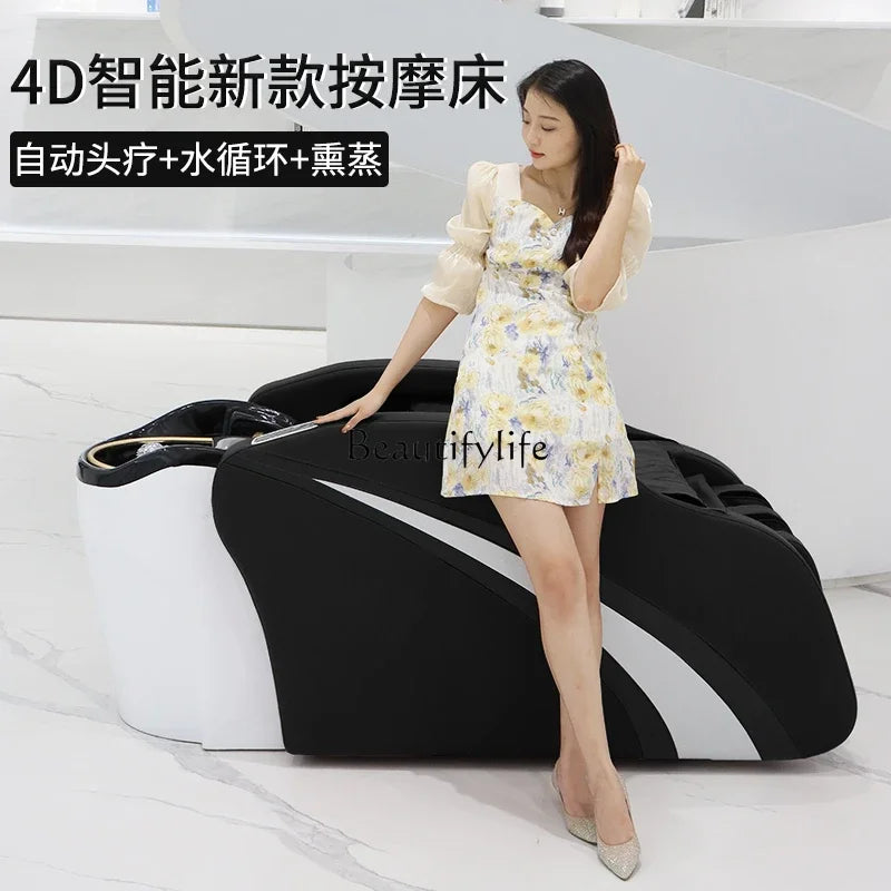 High-End Electric Intelligent Massage Shampoo Bed Automatic Thai Hair Head Treatment Flushing Bed Hair Salon