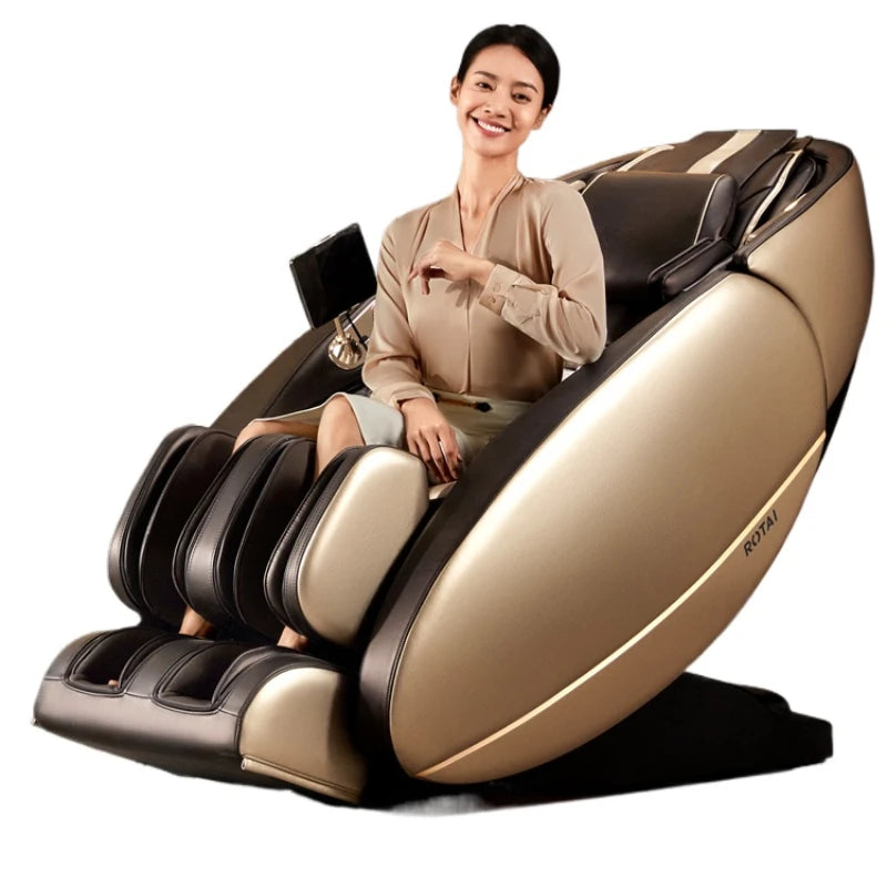 ~Massage Chair RT7708S Plus Home Full Body Automatic Space Capsule Luxury Massage Sofa   relax reclinable electrico