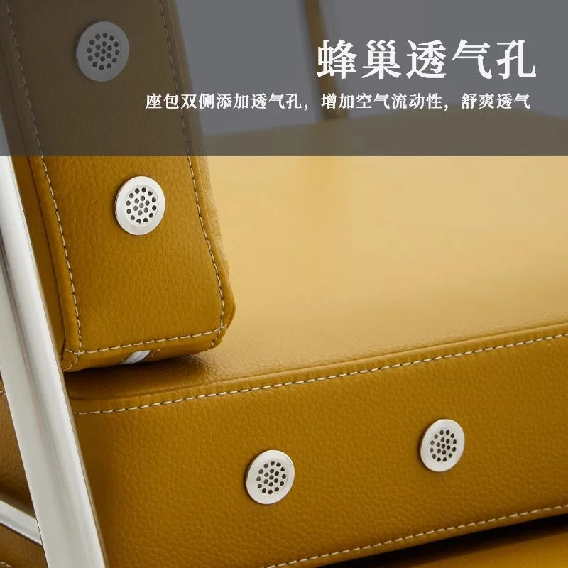 Ecological leather barber shop chair lift rotating haircut seat barber shop stool