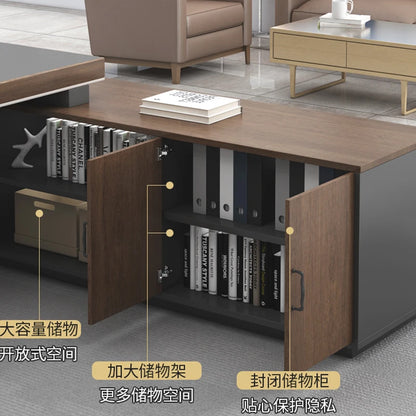 Executive office work desk. Luxury gaming and office furniture.