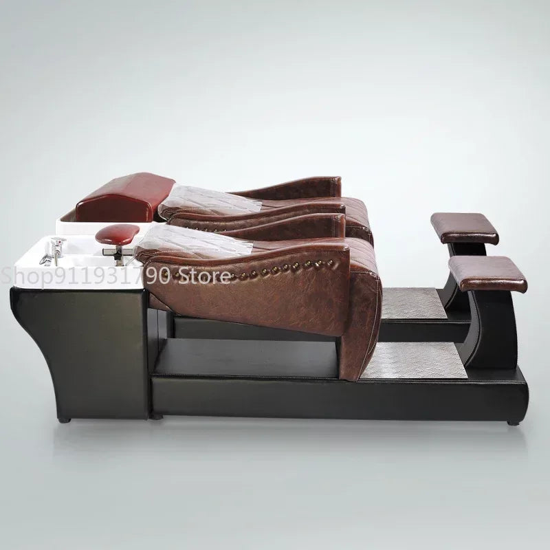 Massage Hair Washing Bed Head Spa Lounge Water Circulation Shampoo Chair Salon Adult Silla Peluqueria Salon Furniture MQ50XF