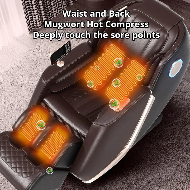 New Design Electric 4D Manipulator SL Track Zero Gravity Massage Chair Full Body Airbags Wrapped Massage chair with Bluetooth