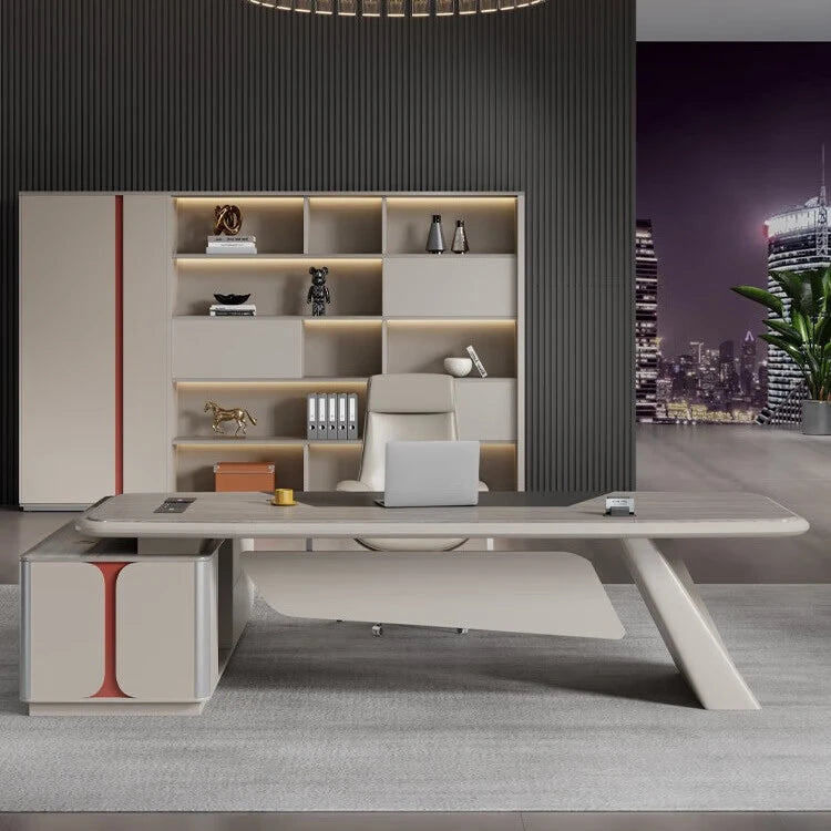 President of Boss Table Simple modern office desk and chair combination light luxury paint Dabantai atmospheric office furniture