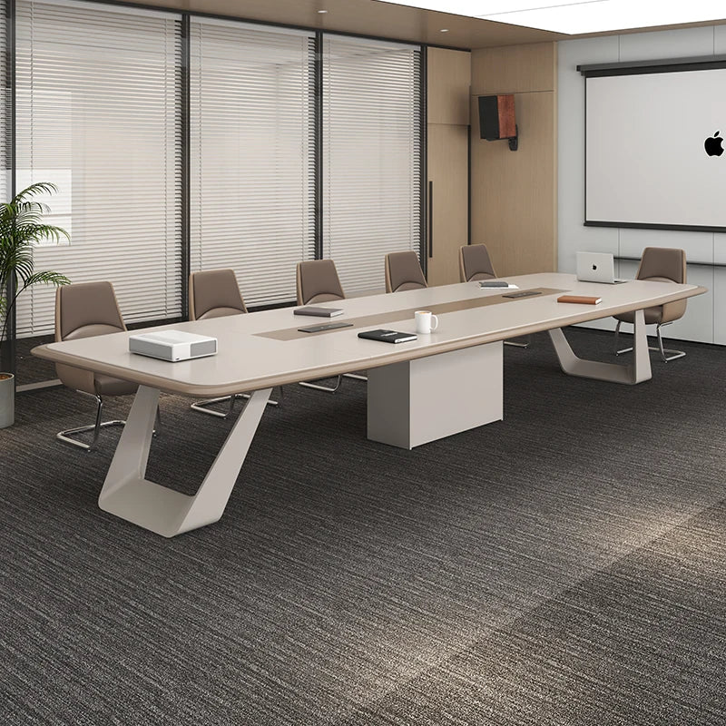 Office furniture Conference table Long table simple modern office worktable Conference room negotiation reception table