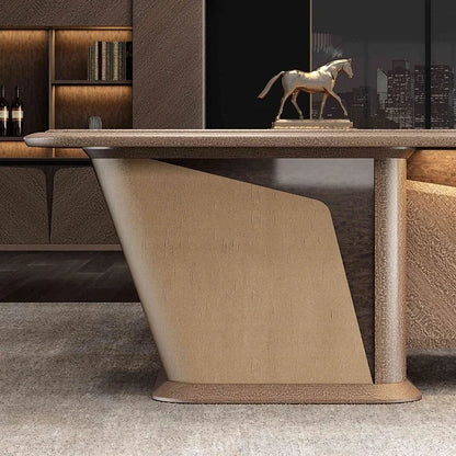 New Design Ceo Boss Leather Luxury Modern Executive Office Furniture Desk