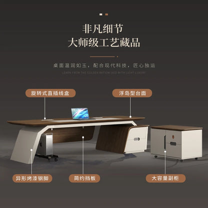 Modern office furniture executive desk President table and chair combination manager&