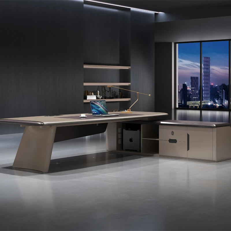 L Shaped Reception Office Desk Standing Organizers Supplies Writing Computer Desks European Executive Mesa Escritorio Furniture