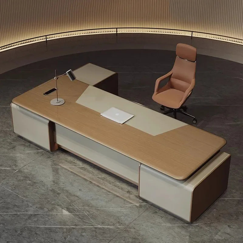 Writing Storage Office Desk Corner Drawers Conference Workflow Workbench Office Desk Modern Scrivania Legno Furniture HDH