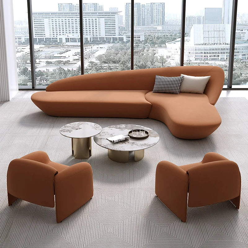 Ergonomic Bedroom Living Room Sofa Lounge Designer Modern Couches Living Room Sofa Sleeper Curved Divani Soggiorno Furnitures
