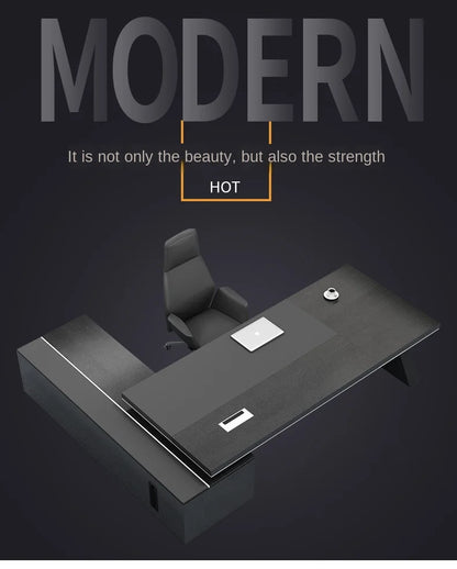 modern CEO manager executive office table latest L shape office computer desk executive office desk