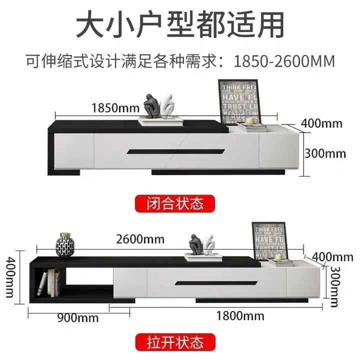 Multi-functional coffee table, TV cabinet, combination of modern and simple Nordic living room, small apartment, intelligent lif