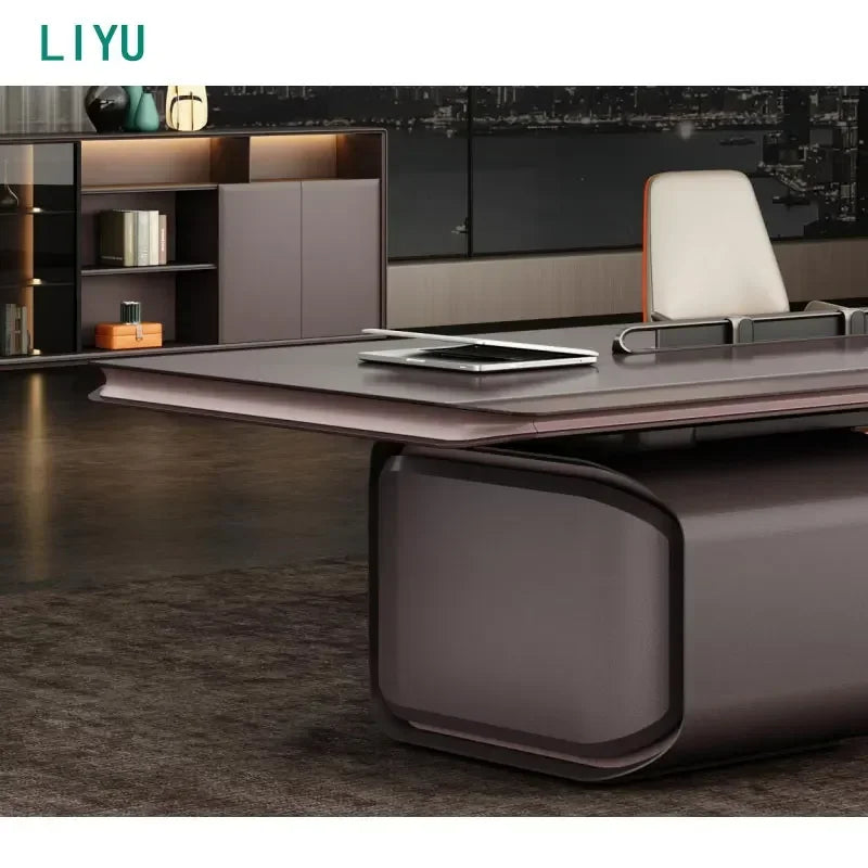 Liyu  Hot Sale Modern Stylish High-End Rectangle Conference Table Exquisite Craftsmanship Office Home School Hotel Furniture Use
