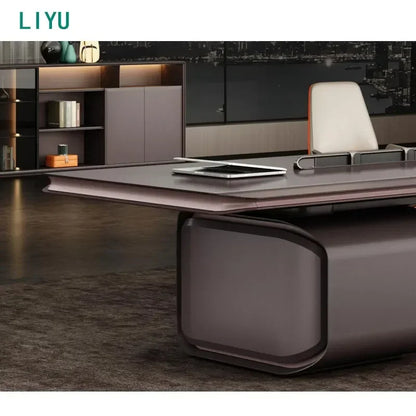 Liyu  Hot Sale Modern Stylish High-End Rectangle Conference Table Exquisite Craftsmanship Office Home School Hotel Furniture Use