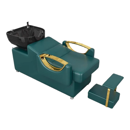 Professionals Hairdressers Hair Bed Shampoo Styling Stations Gold Hair Bed Spa Supplies Muebles Para Salon De Belleza Furniture