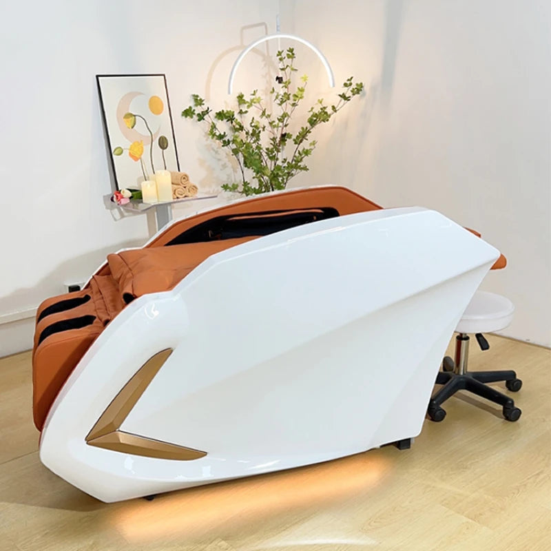 Lashes Shampoo Chairs Hair Makeup Dressers Barber Beauty Saloon Chair Hair Spa Washing Fauteuil Coiffure Facial Furniture TD50DC