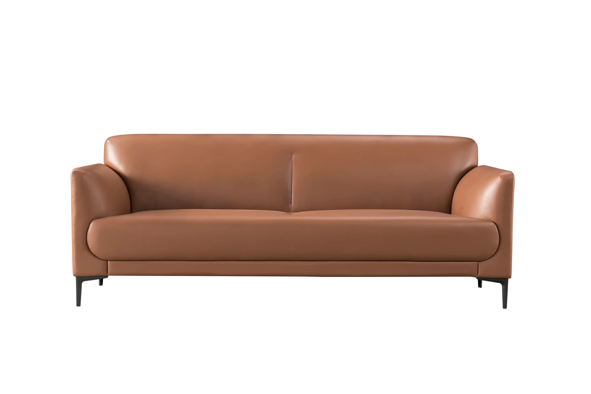 Executive Furniture Coffee Color 3+1 PU Leather Manager Office Sofa Set