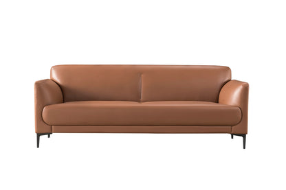Executive Furniture Coffee Color 3+1 PU Leather Manager Office Sofa Set