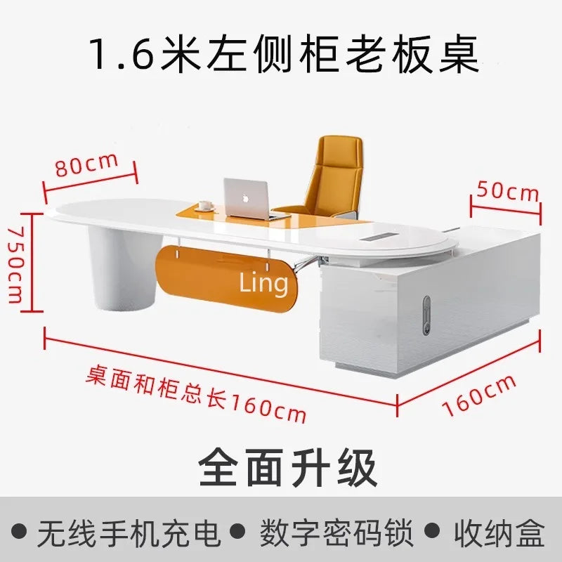 Light Luxury High Quality Office Desk Organizer Makeup Work Art Computer Desks Secretary Reception Escritorio Desk Furniture