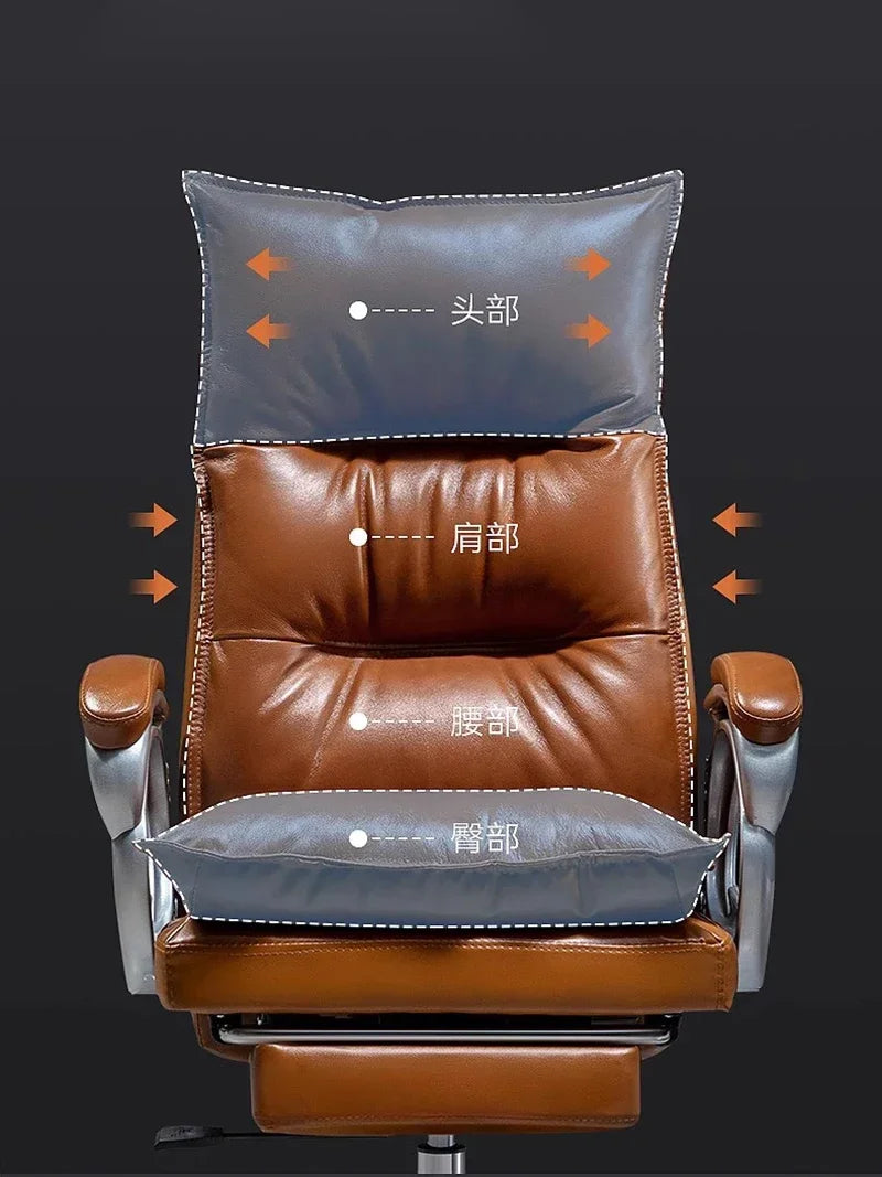 Leather Recliner with Massage Feature
