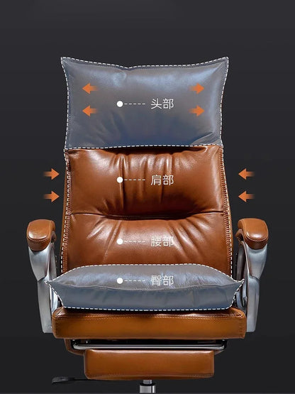 Leather Recliner with Massage Feature