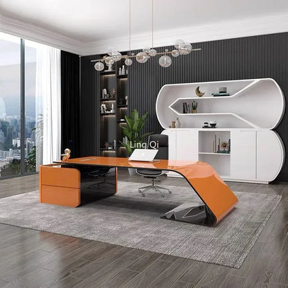 Modern L-shaped Desk for bosses and executives
