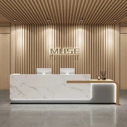 Shop Luxury Reception Desks European Mobile Service Office Cashier Table Modern Organizadores De Escritorio Luxury Furniture