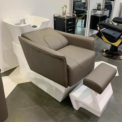 Hydrotherapy Shampoo Chair Hair Salon Shower Head Hair Wash Chair Styling Luxury Ergonomics Silla Peluqueria Salon Furniture