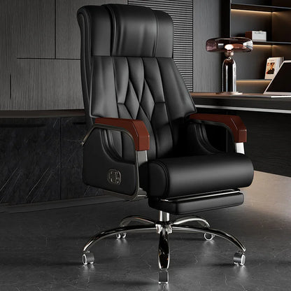 Leather Emperor Camp Office Chair – Cute, Relaxing Nordic Design